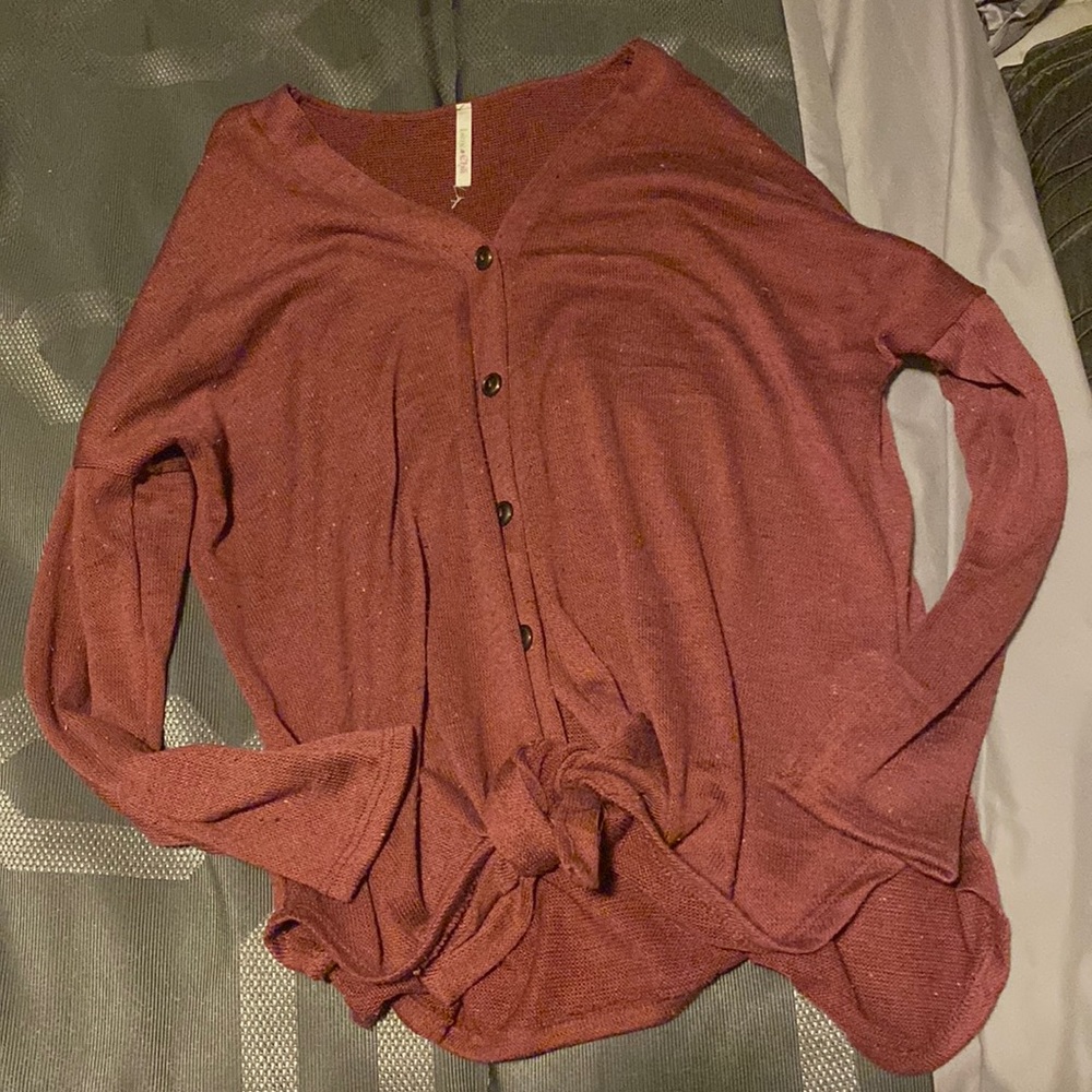 Button down tie top